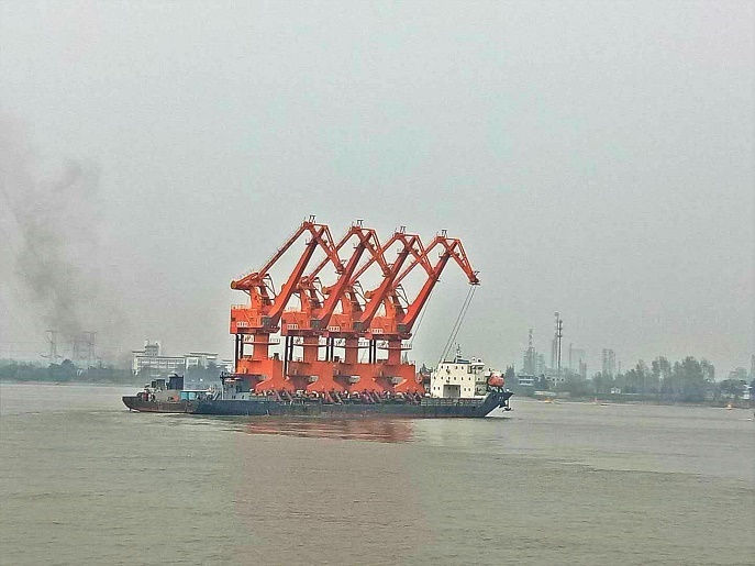 柳鋼項目完成調試整體發(fā)往客戶碼頭